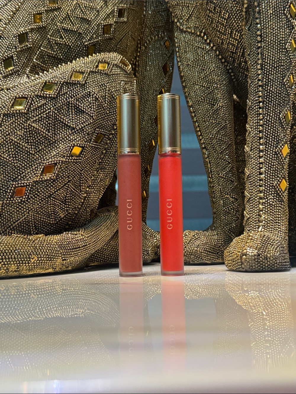 Gucci Matte Liquid Lip Duo — 217 & 311